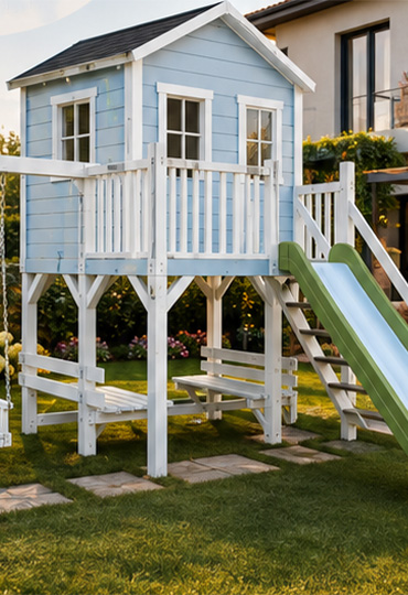 Lilora Ahşap Çocuk Oyun Evi
