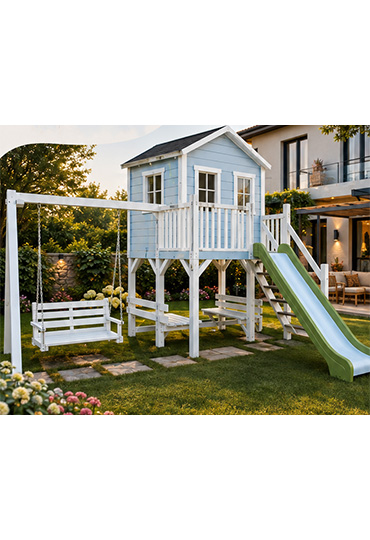 Lilora Ahşap Çocuk Oyun Evi