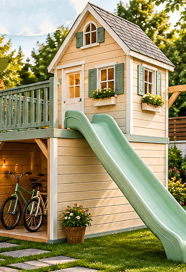 Livia Ahşap Çocuk Oyun Evi