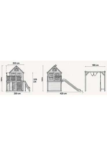 Livia Ahşap Çocuk Oyun Evi