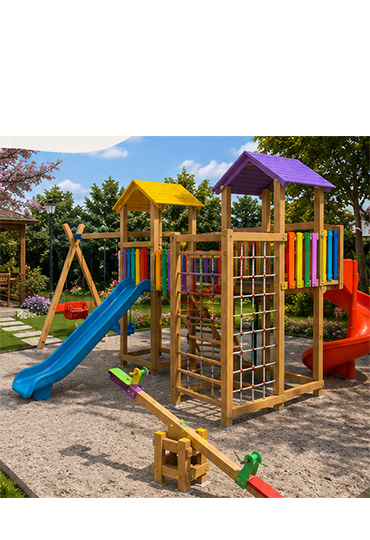 Mimo Ahşap Çocuk Oyun Evi