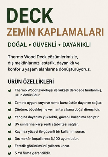 Tambora Ahşap Deck