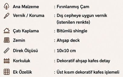Begonvil Ahşap Kamelya ve Çardakv