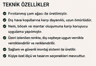 Gardenya Ahşap Kamelya ve Çardak