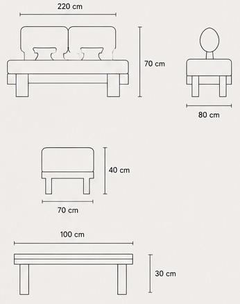 Side Ahşap Bahçe Oturma Grubu