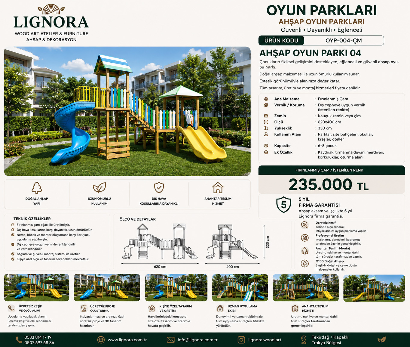 Ponpon Ahşap Oyun Parkı