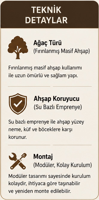 Yağmur Ahşap Salıncak