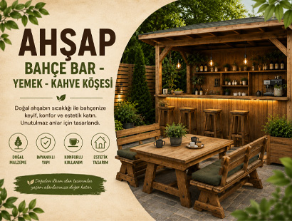Ahşap Bahçe Bar - Yemek - Kahve Köşesi