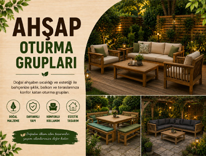 Ahşap Oturma Grupları