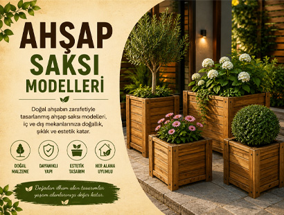 Ahşap Saksı Modelleri